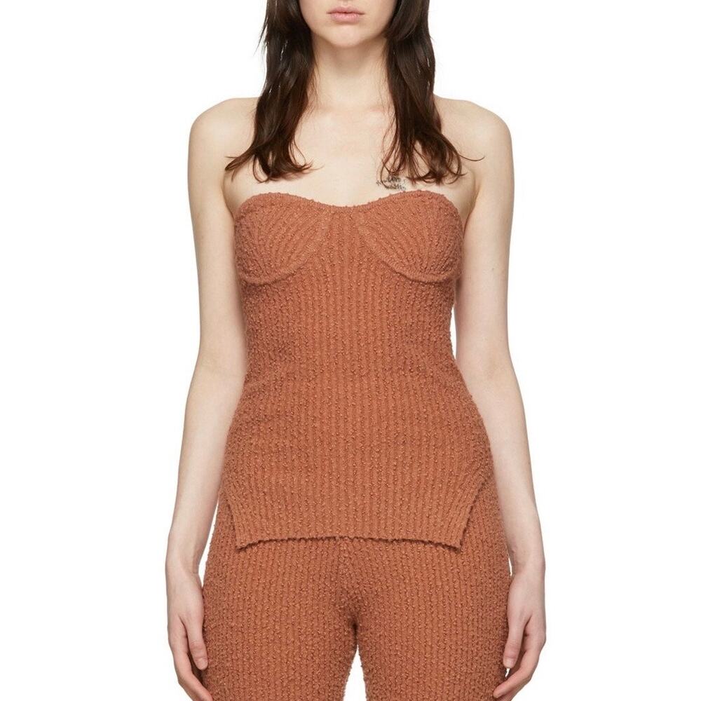 Helmut Lang Knit Strapless Bustier Tube Camisole - XS - NWT
